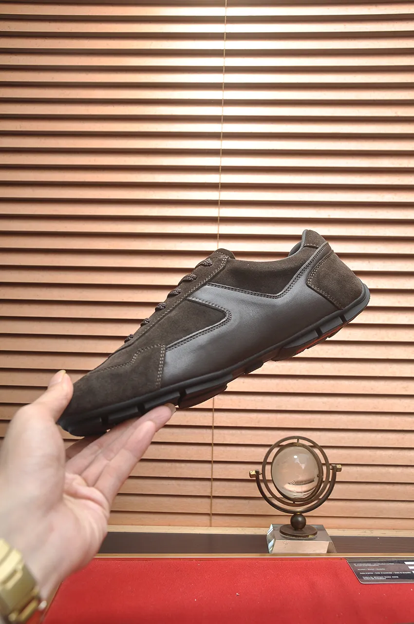 Men's shoes 💰560💶【PRADA】Couple's casual shoes, originally developed 1:1, made of high-mercerized cowhide with imported cowhide, silk sheepskin lining, rubber outsole, comfortable and soft on the feet, size for women: 35 to 41. Male 38 to 48💰🔥🔥🔥🔥🔥